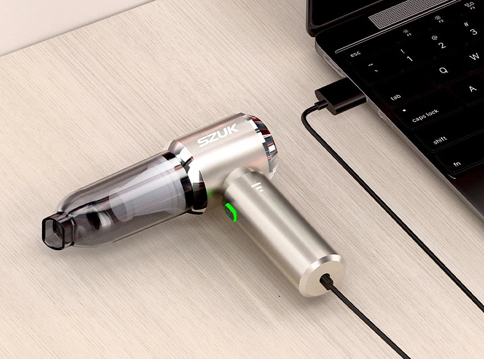 Mini Wireless Car Vacuum – 98500Pa Powerful Suction Cleaner