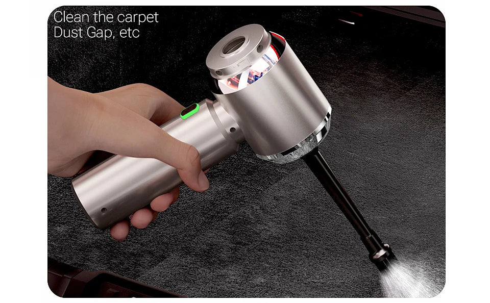 Mini Wireless Car Vacuum – 98500Pa Powerful Suction Cleaner