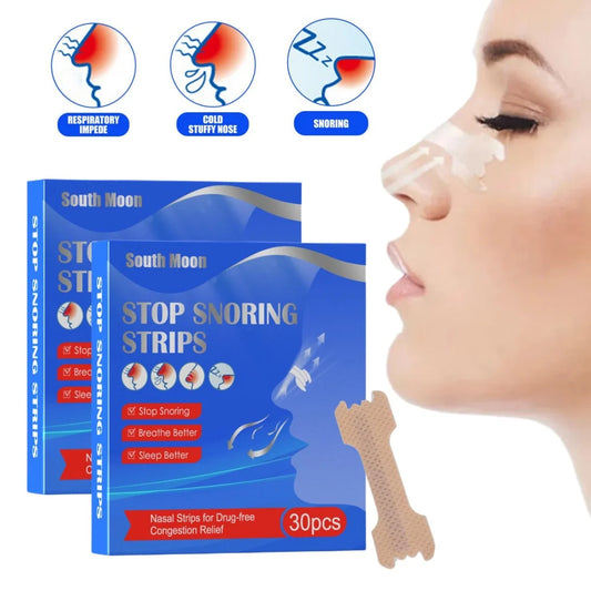 30Pcs/Box Breathe Nasal Strips Right Way Anti Snoring - Clickilix
