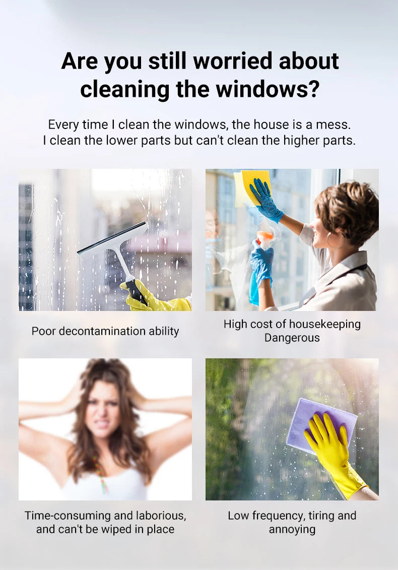Smart Window Cleaning Robot with Auto Water Spray