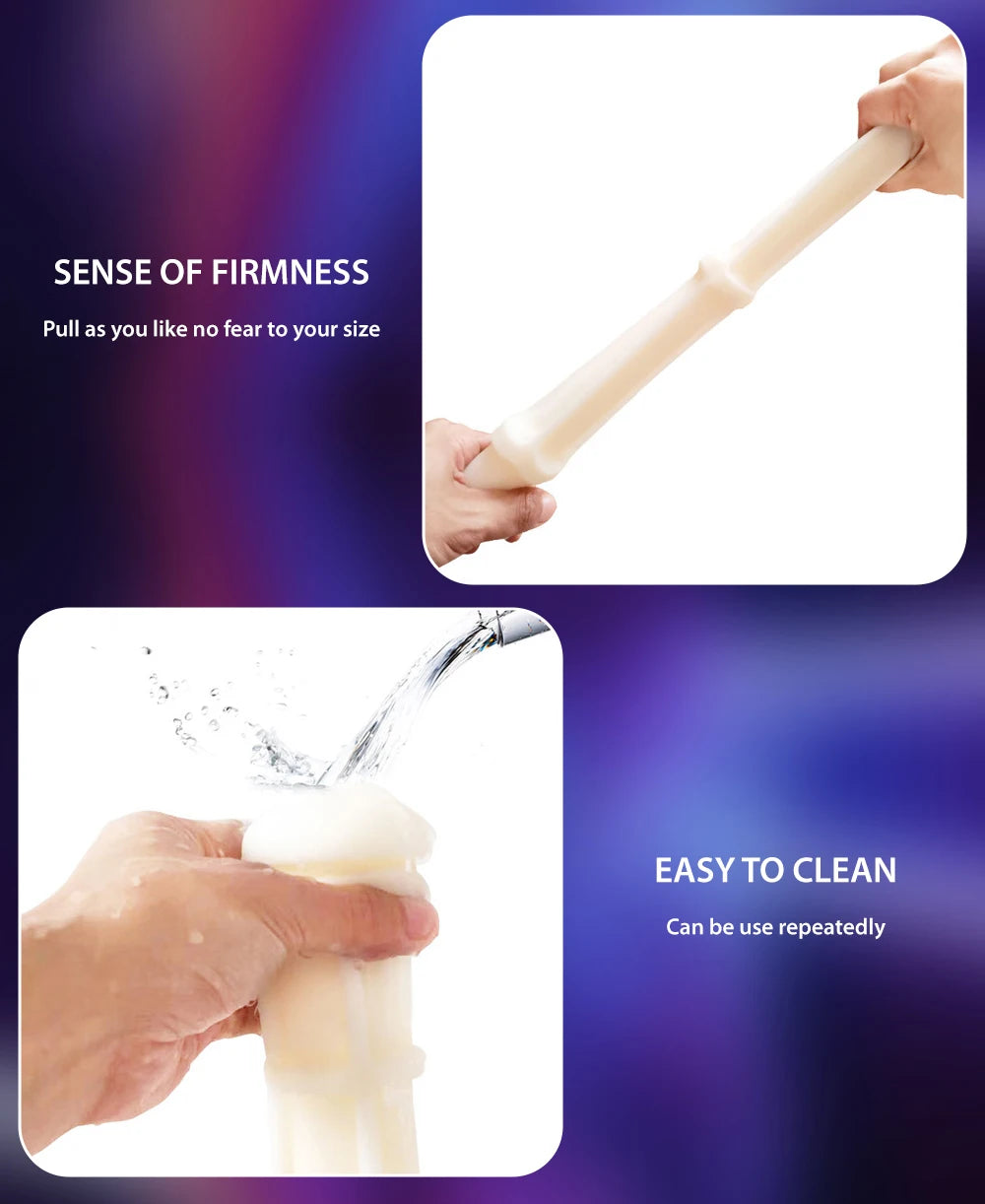 Transparent Male Masturbator Cup with Soft Vagina