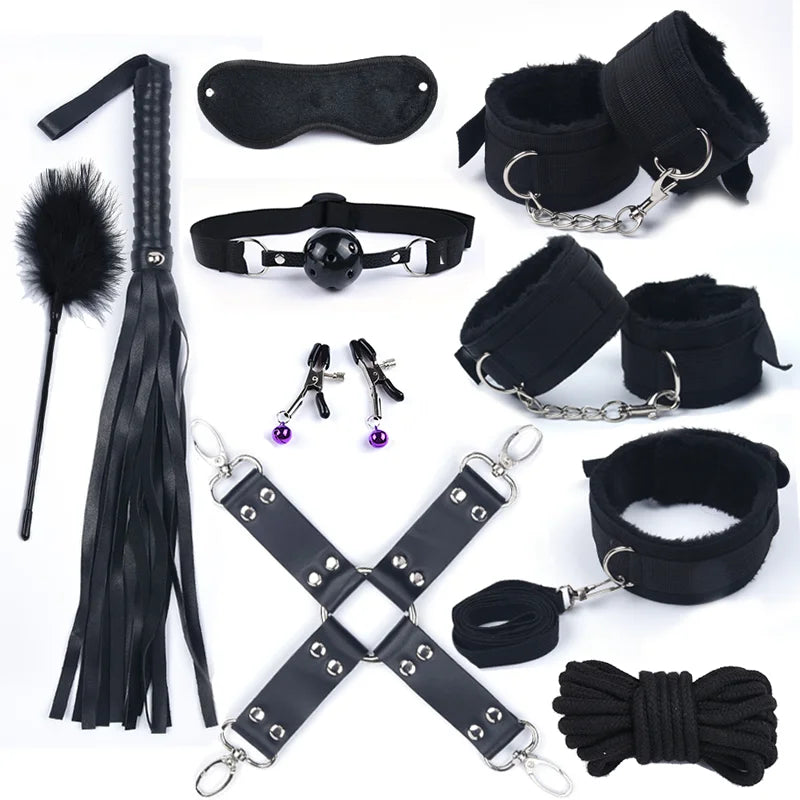 40CM Fox Tail Anal Plug Bondage Set