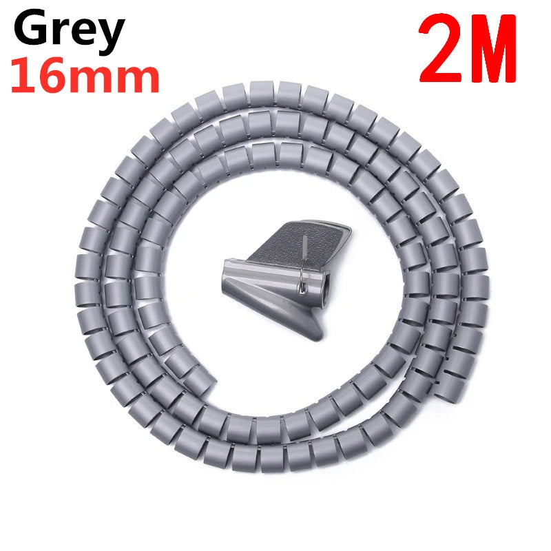 2M Spiral Cable Organizer Wire Protector