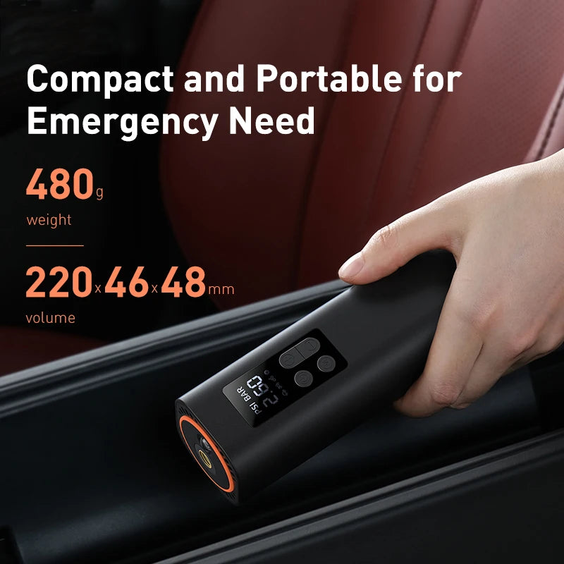 Baseus Mini Air Compressor – Smart Power in Your Glovebox!