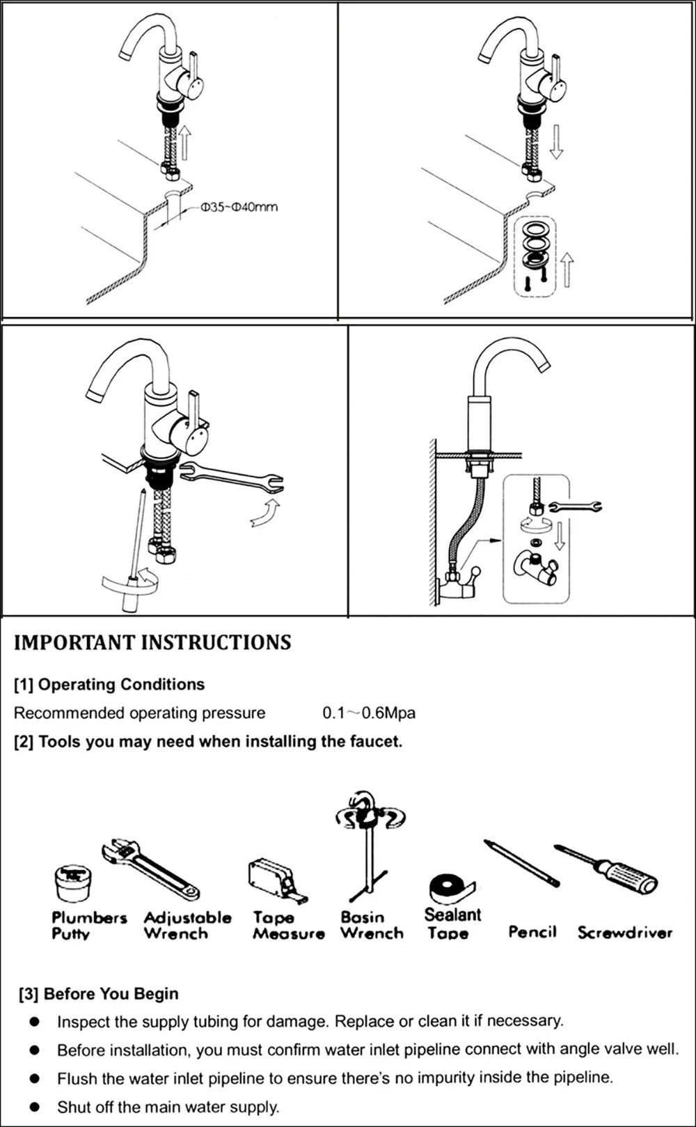 Smart Touchless Basin Faucet with Digital Display