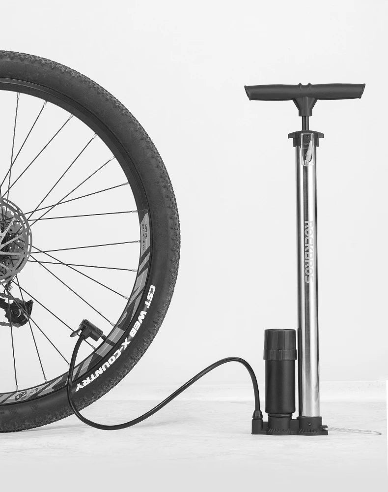 ROCKBROS High‑Pressure Floor Pump for MTB & Road
