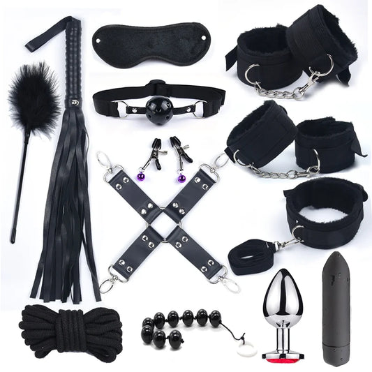 10-Speed BDSM Bondage Set with Vibrator