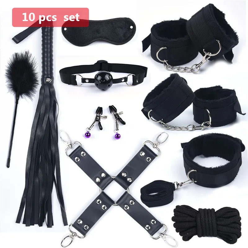 10-Speed BDSM Bondage Set with Vibrator