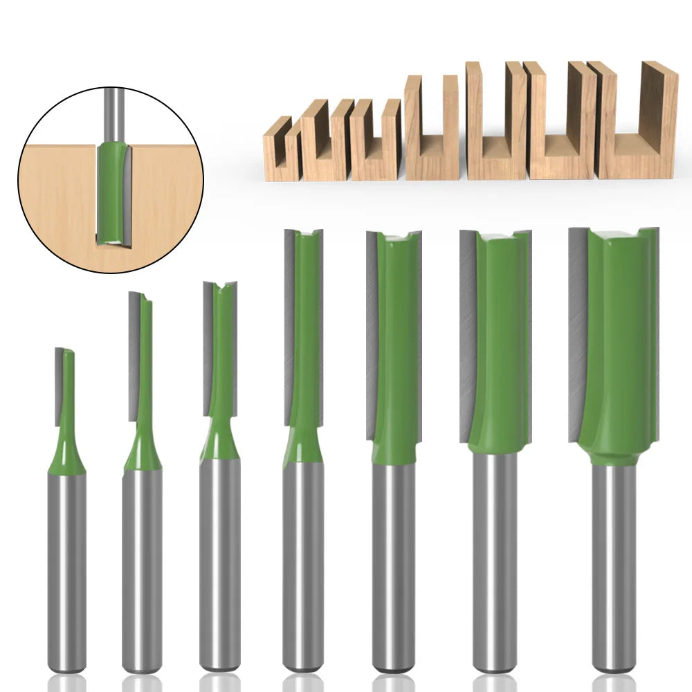 Cut clean with this 7-piece router bit set!