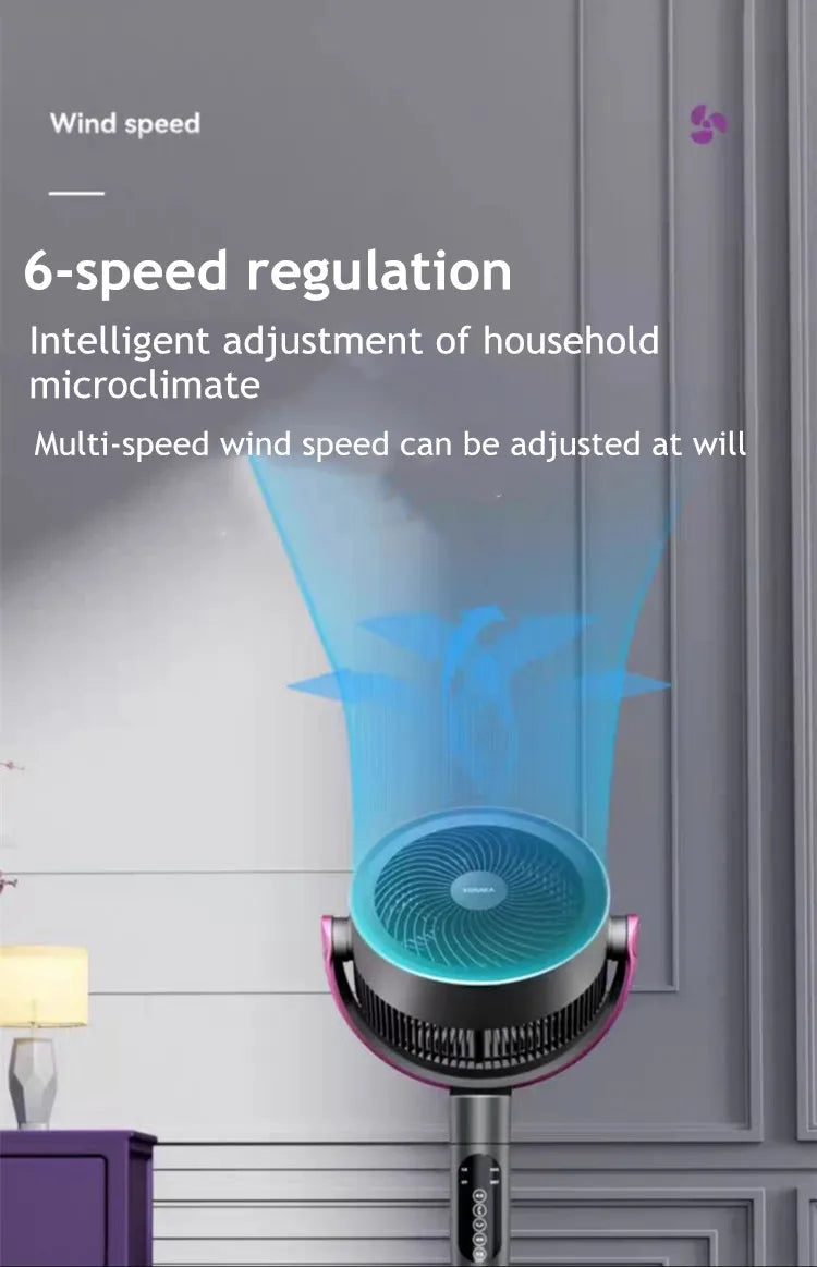 Air Circulation Floor Fan with Oscillation