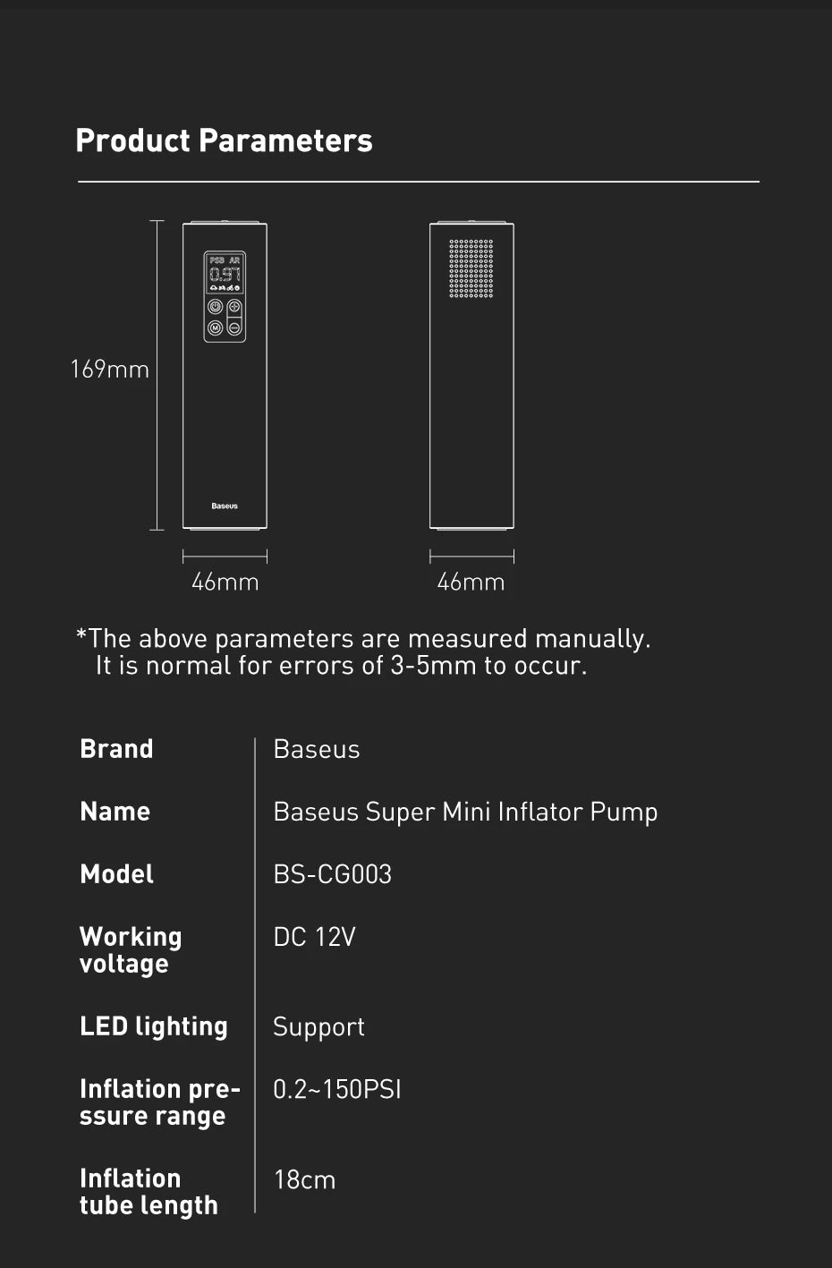 Baseus Mini Air Compressor – Smart Power in Your Glovebox!