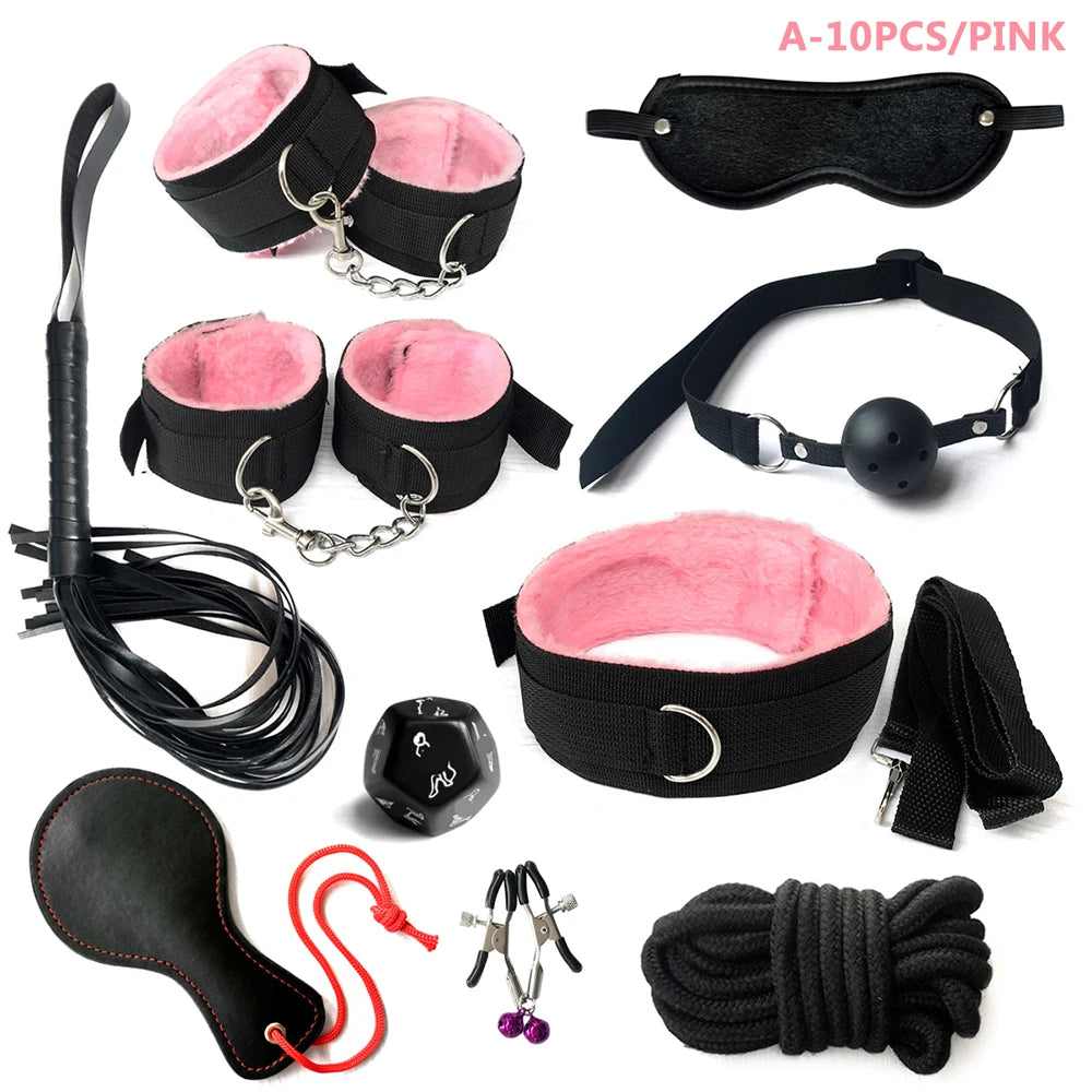 Complete BDSM Kit with Whip, Gag & Tail Plug