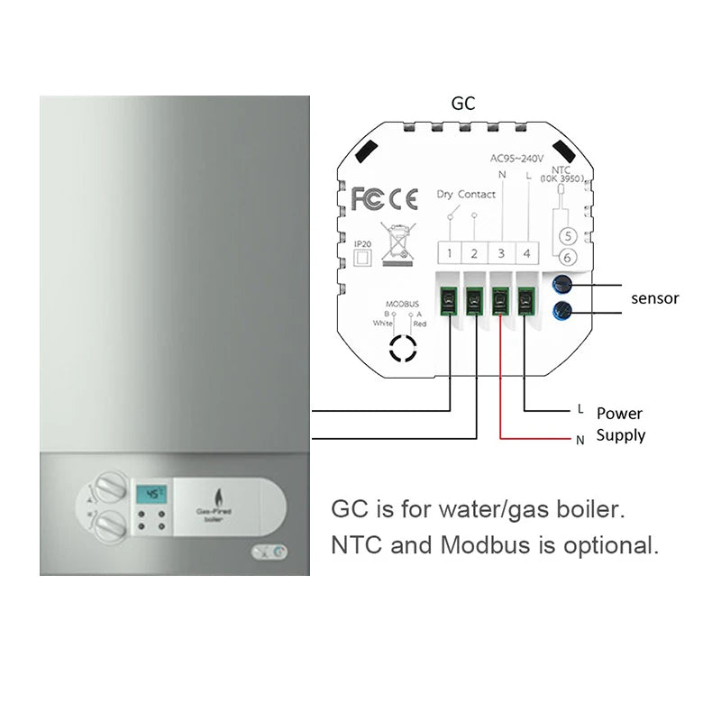 WiFi Smart Colorful Screen Room Thermostat