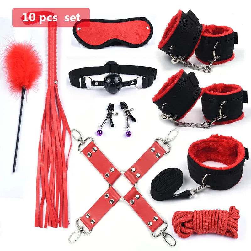 10-Speed BDSM Bondage Set with Vibrator