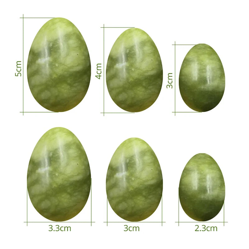 Natural Jade Yoni Egg Kegel Exerciser Set
