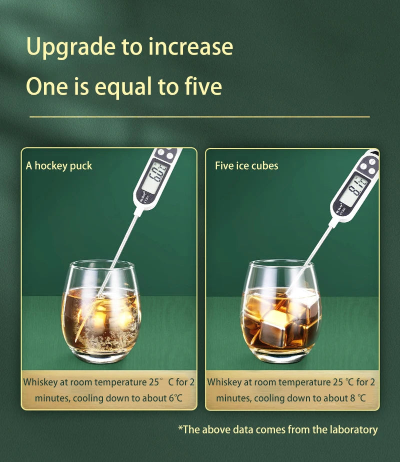 Stainless Steel Ice Balls – 2pcs Whiskey Chilling Set