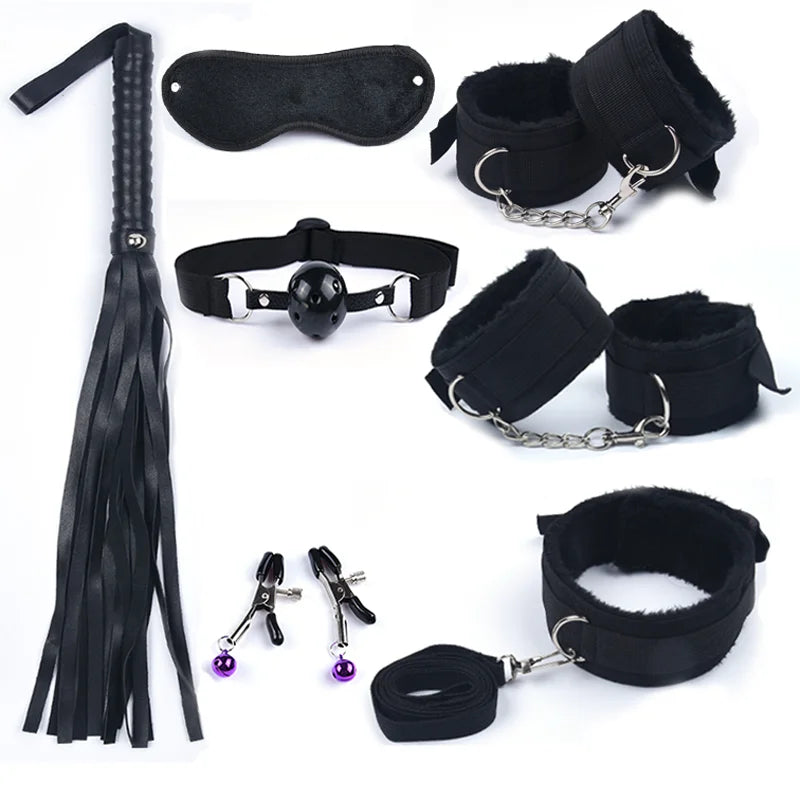 40CM Fox Tail Anal Plug Bondage Set