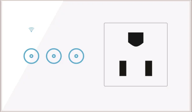 Smart WiFi Wall Socket Switch – US 1/2/3 Gang