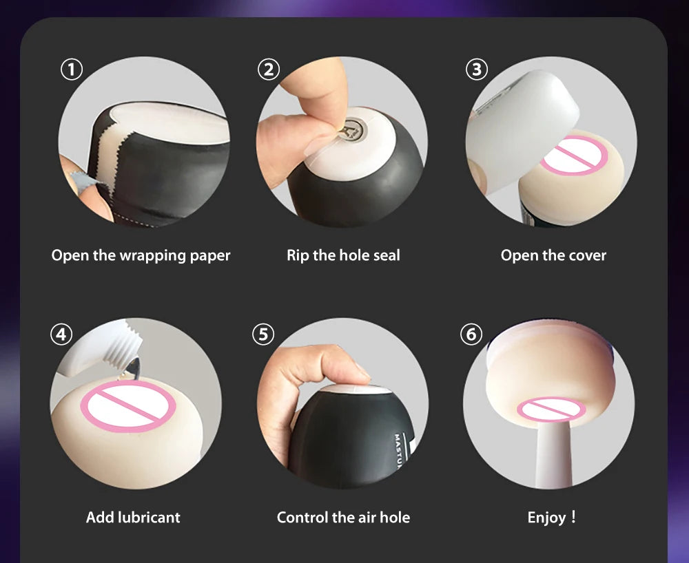 Transparent Male Masturbator Cup with Soft Vagina