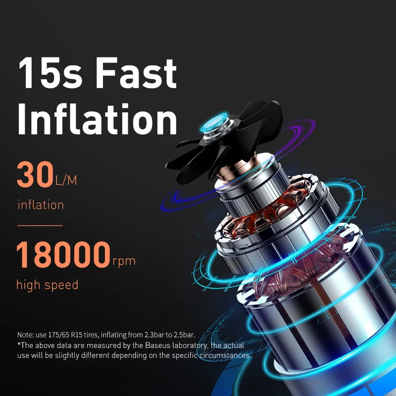 Baseus Mini Air Compressor – Smart Power in Your Glovebox!