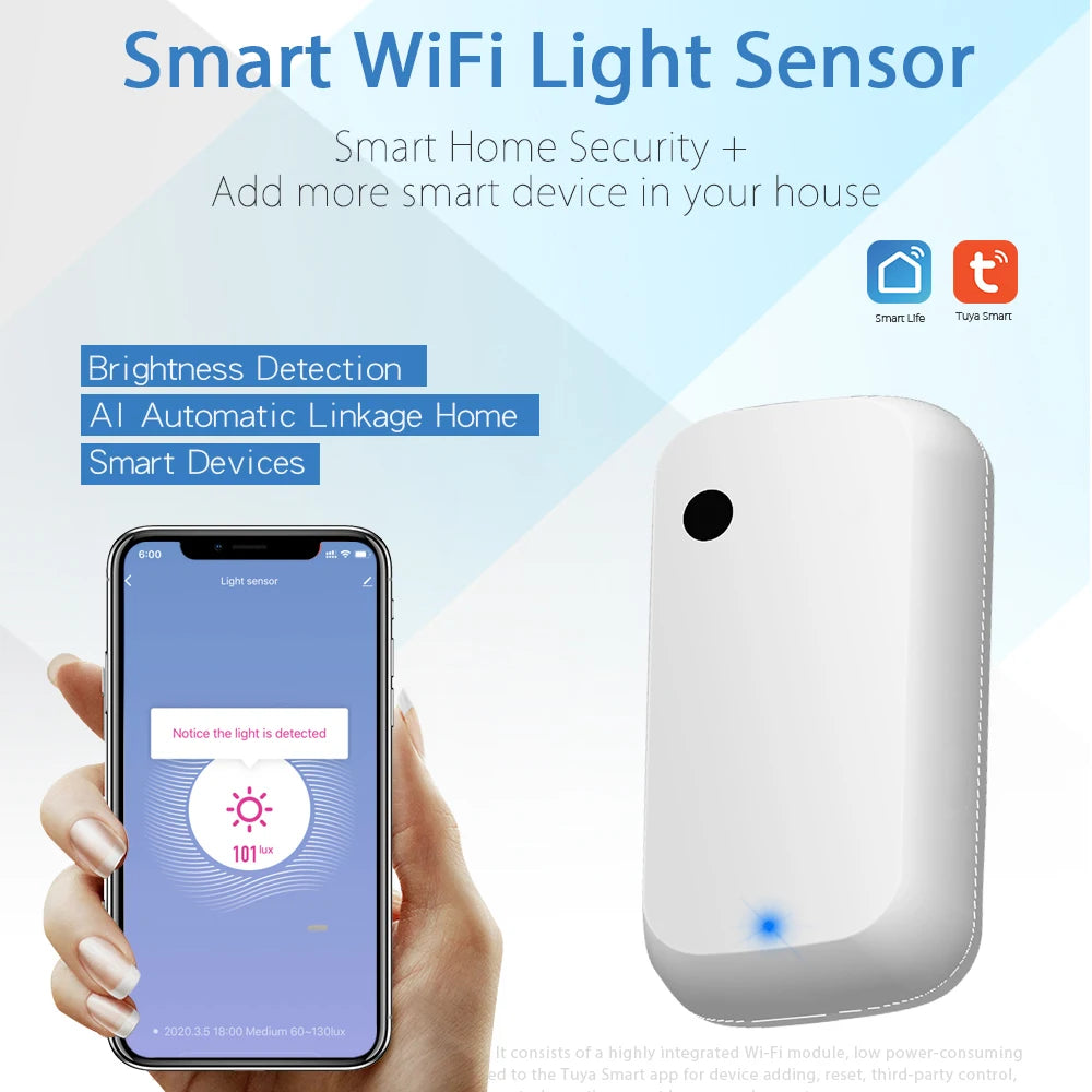 Tuya Smart Light Sensor with App Control