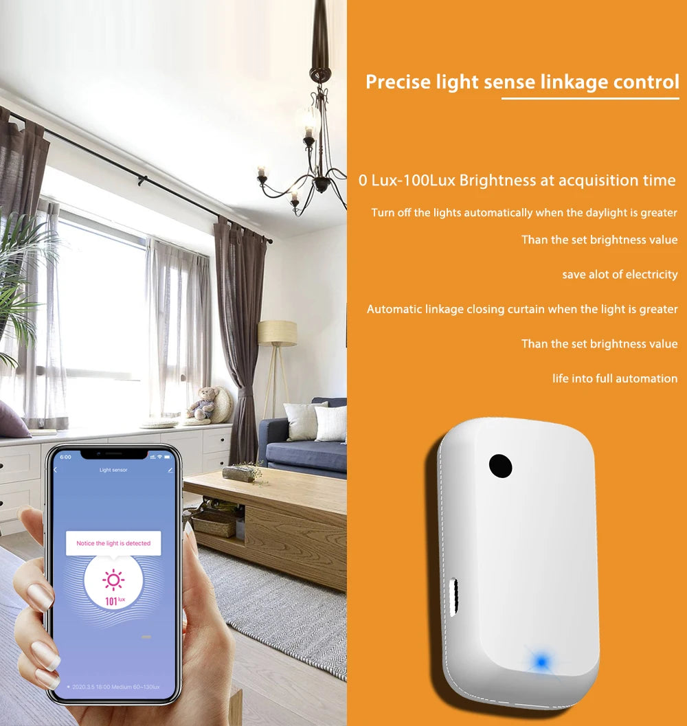 Tuya Smart Light Sensor with App Control