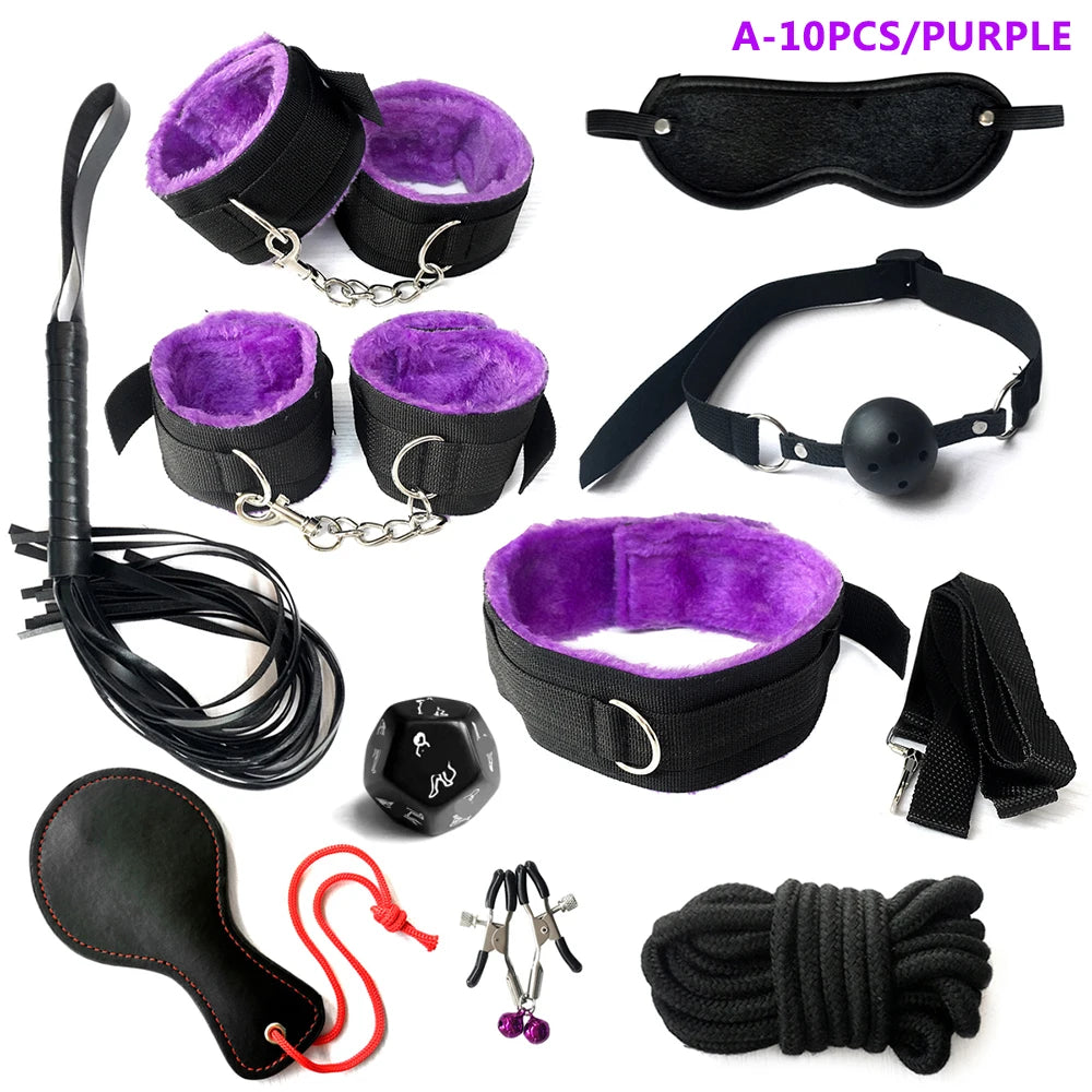 Complete BDSM Kit with Whip, Gag & Tail Plug