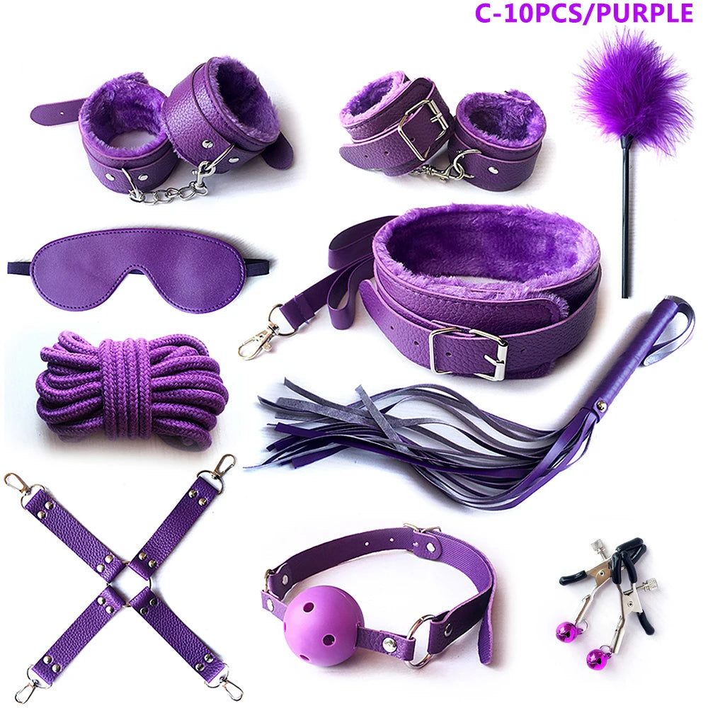 Complete BDSM Kit with Whip, Gag & Tail Plug