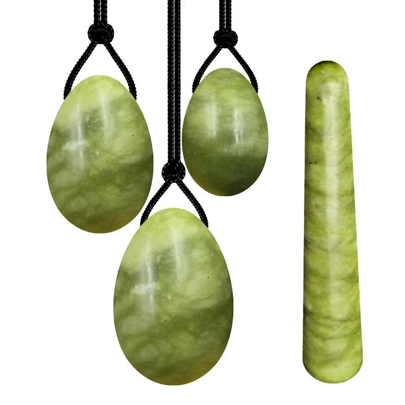 Natural Jade Yoni Egg Kegel Exerciser Set