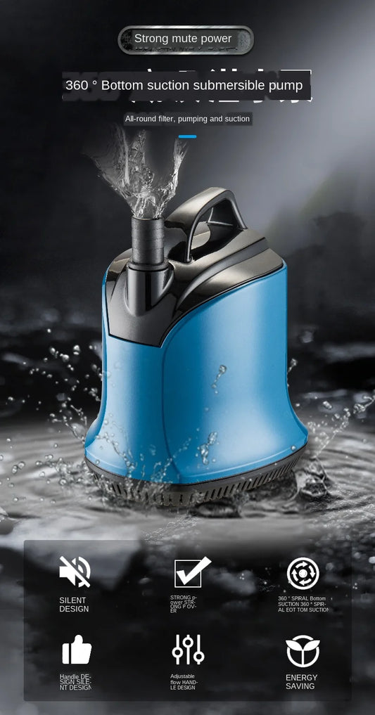 220–240 V Submersible Aquarium Bottom-Suction Pump
