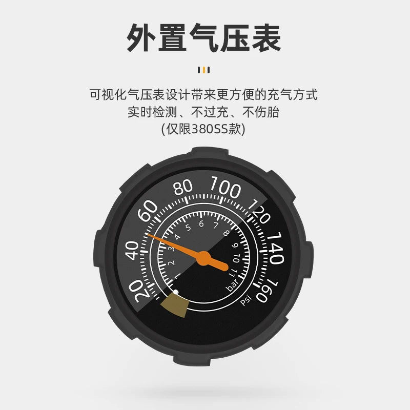 ROCKBROS High‑Pressure Floor Pump for MTB & Road