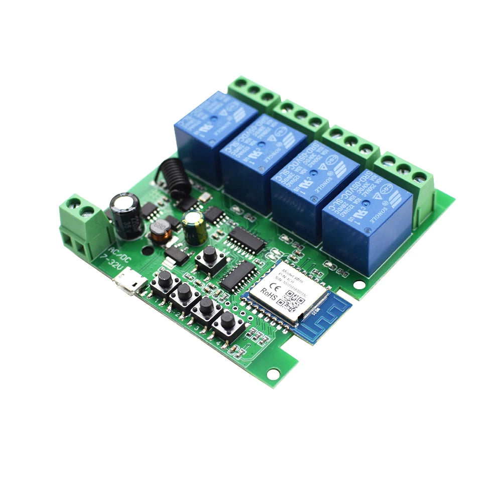Tuya Smart WiFi Switch Module – Multi-Channel Relay Control
