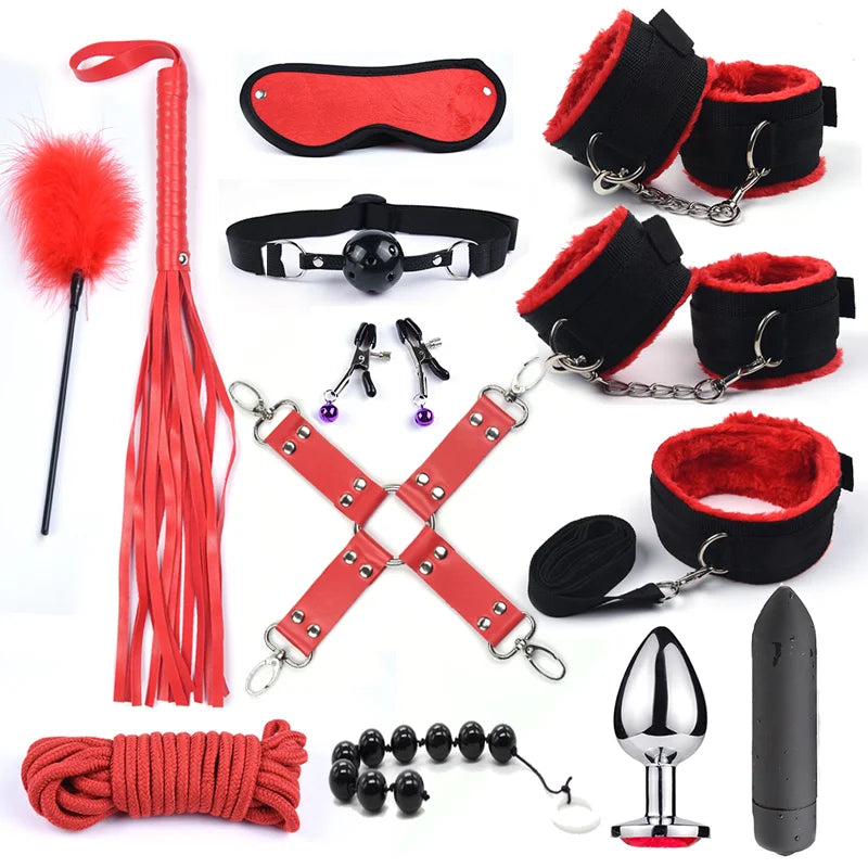 10-Speed BDSM Bondage Set with Vibrator