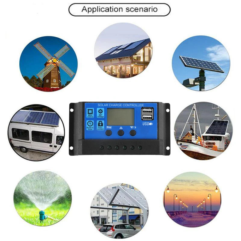 300W Solar Panel Kit 12V USB with 10-60A Controller