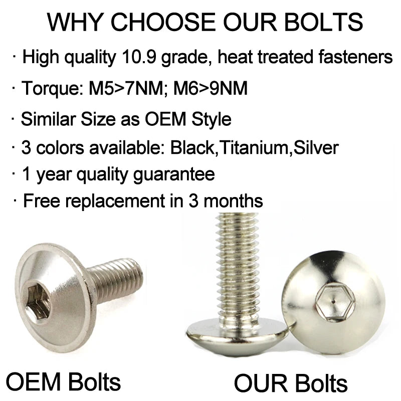 Full Fairing Bolt Kit for V-Strom 650/1000