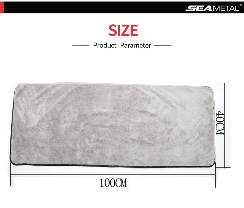 Dry fast with the SEAMETAL microfiber car towel!