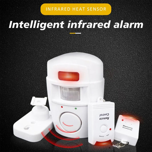Wireless IR Motion Sensor Alarm with Remote
