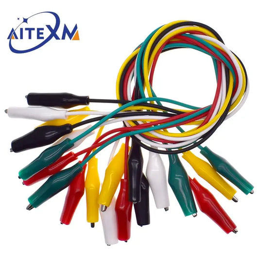 10PCS Alligator Clips Jumper Wire Set 46CM