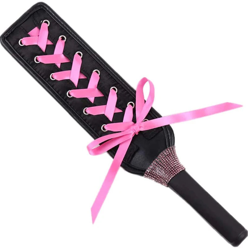 Faux Leather Riding Whip Paddle