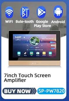Smart WiFi Amplifier with Touchscreen – Android 8.1