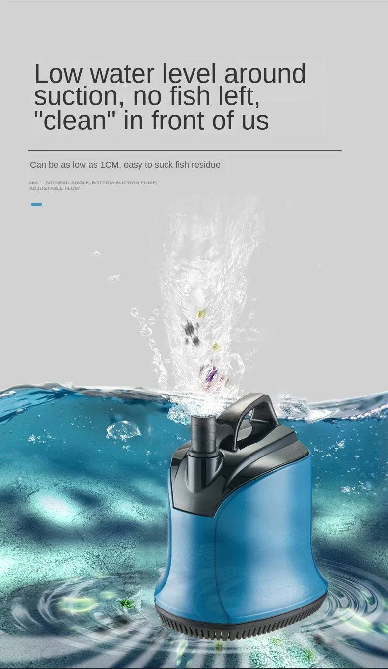 220–240 V Submersible Aquarium Bottom-Suction Pump