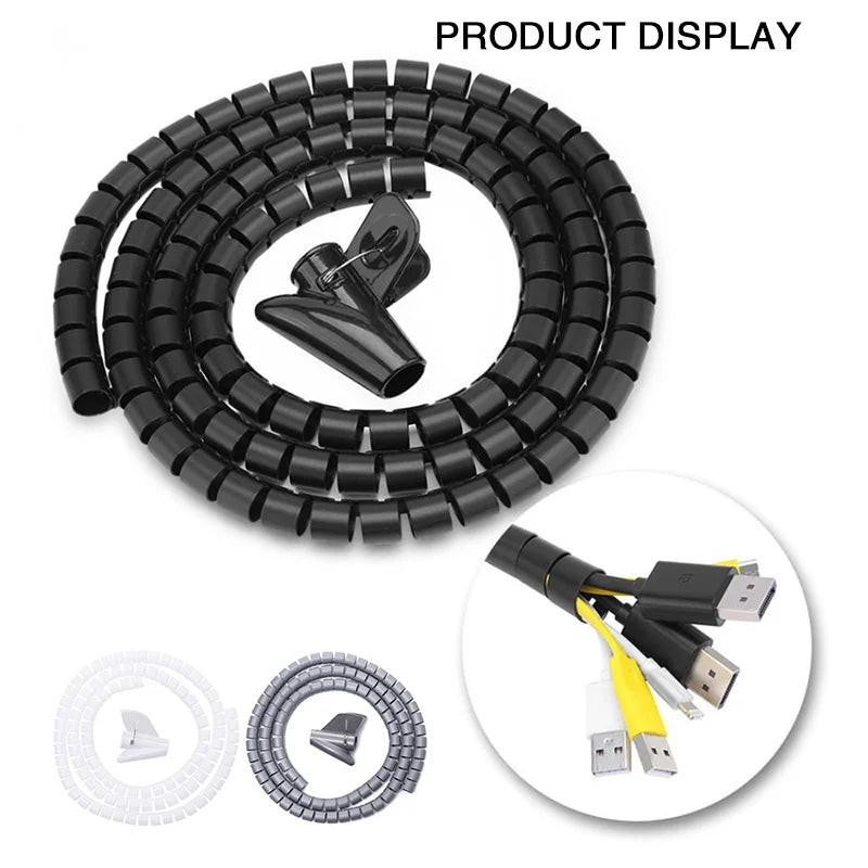 2M Spiral Cable Organizer Wire Protector