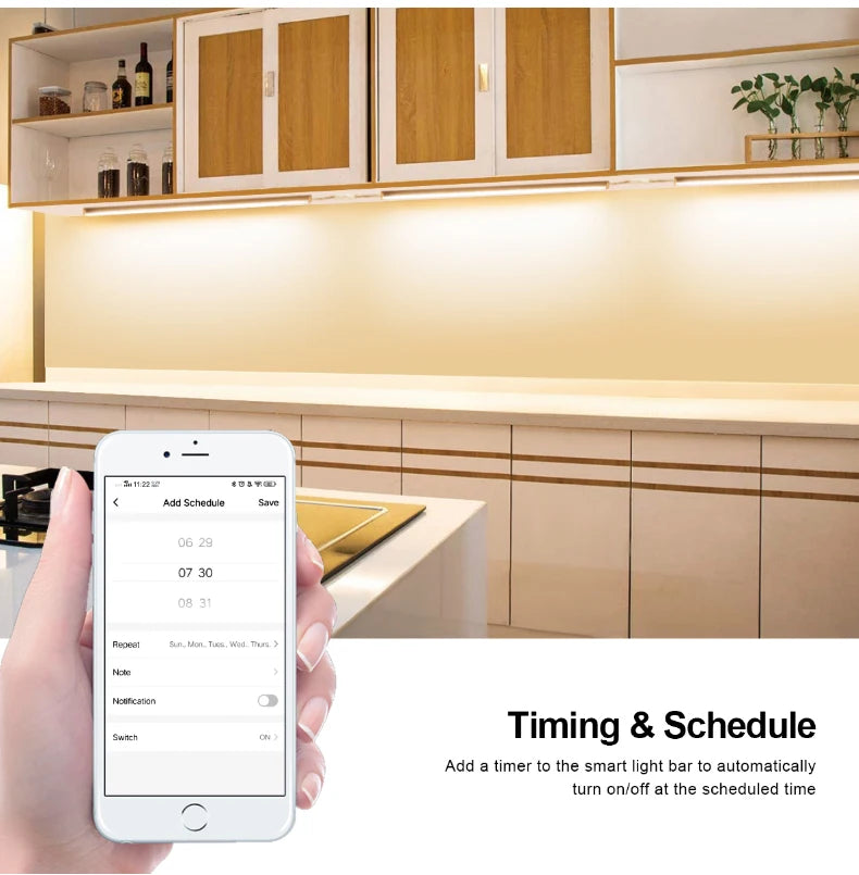Smart WiFi LED Kitchen Cabinet Light Bar