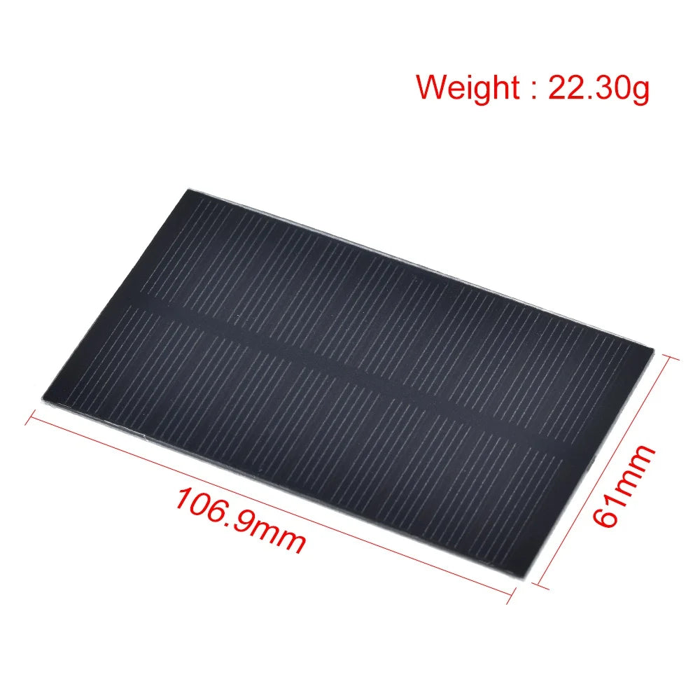 1W 5V Mini Solar Panel for DIY Electronics