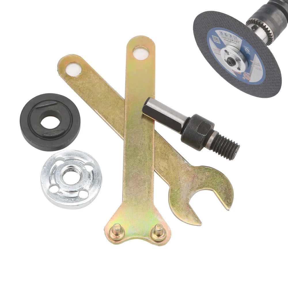 10mm Drill to Angle Grinder Adapter – Cutting & Polishing Rod Set