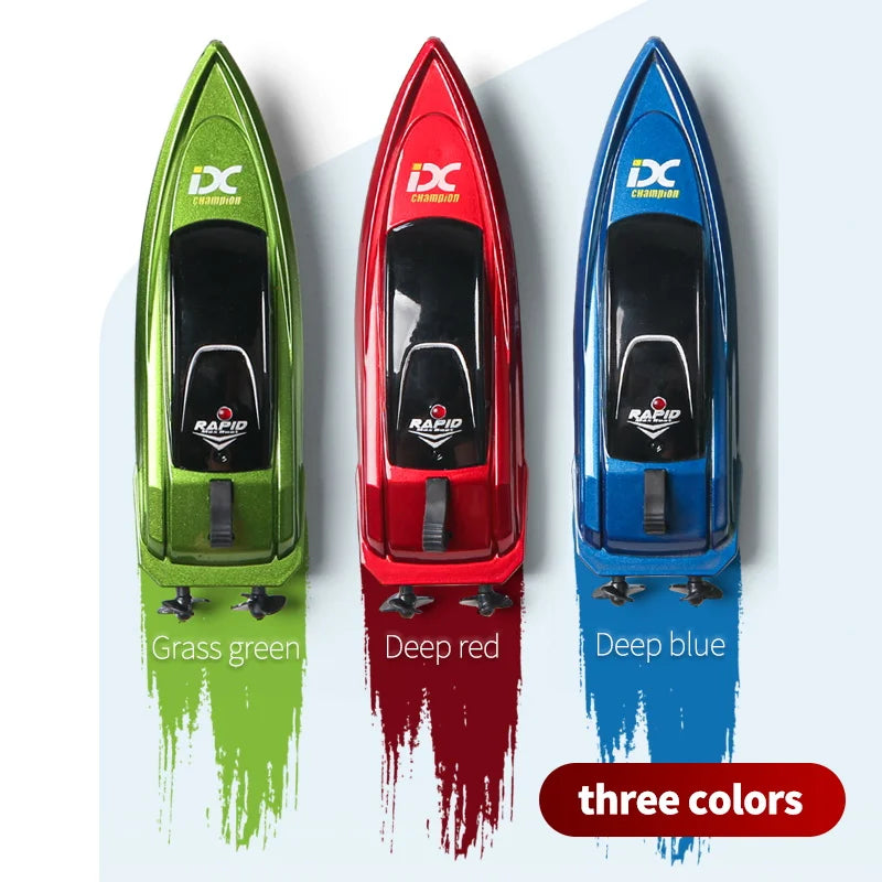 Mini RC Boat with LED Light – High Speed
