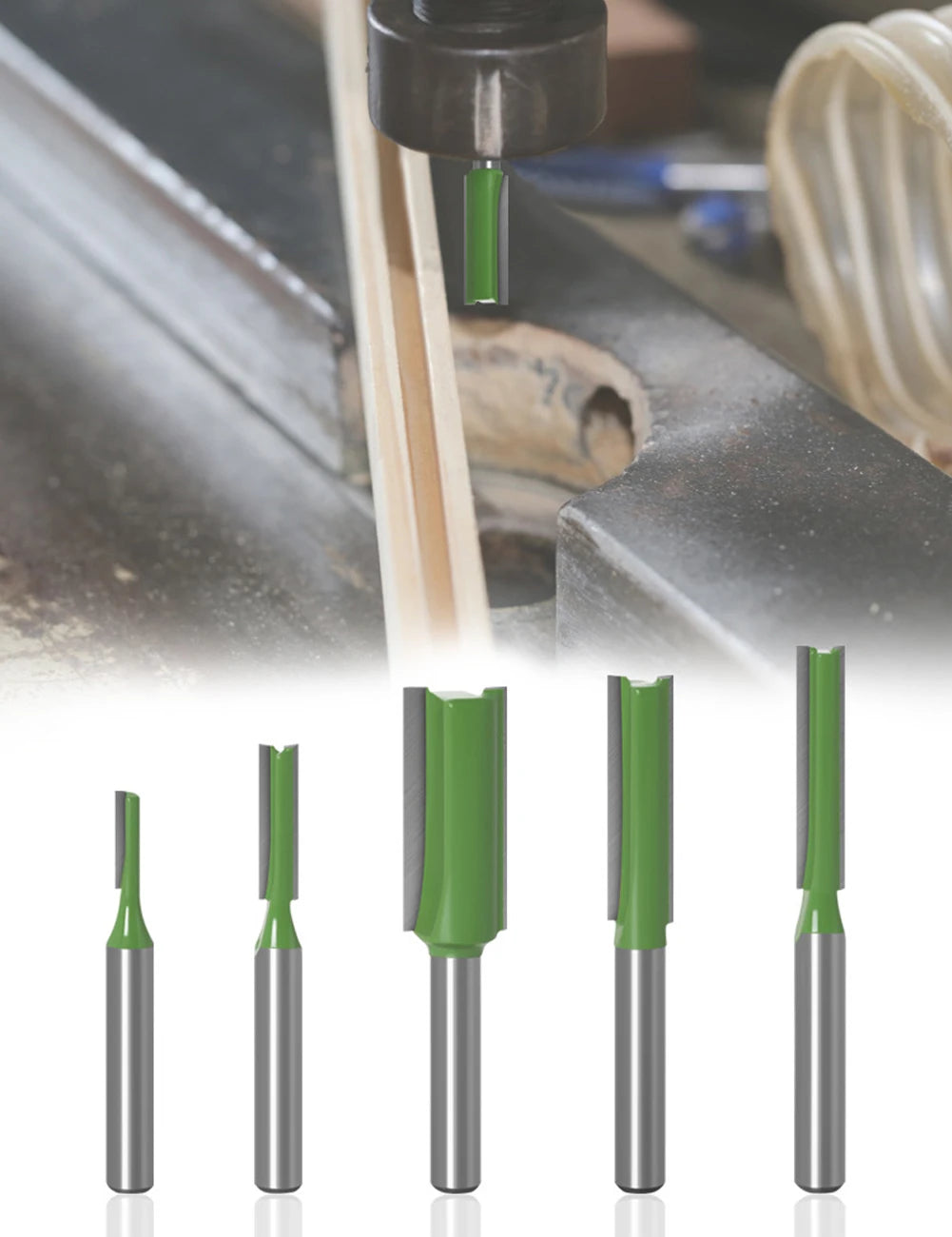 Cut clean with this 7-piece router bit set!