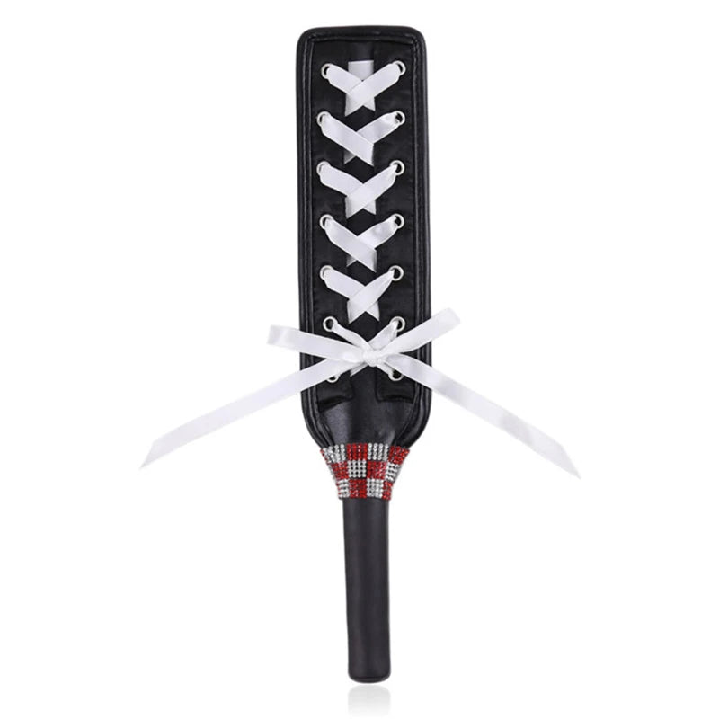 Faux Leather Riding Whip Paddle