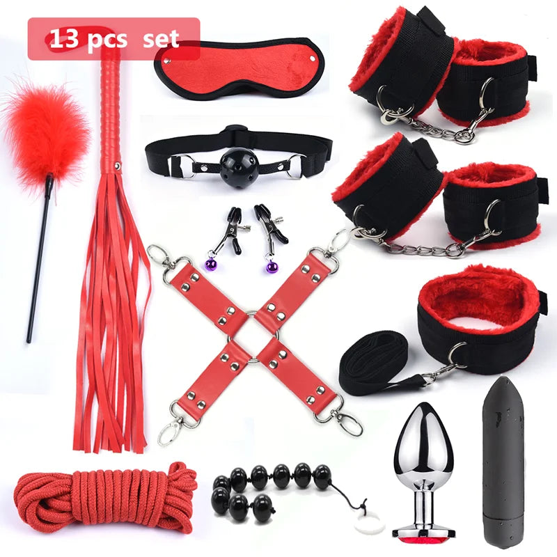 10-Speed BDSM Bondage Set with Vibrator