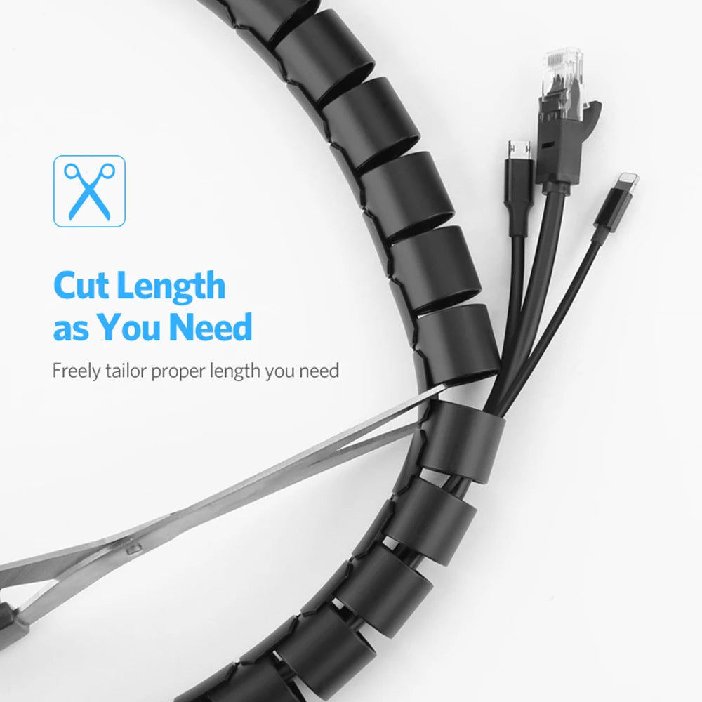2M Spiral Cable Organizer Wire Protector